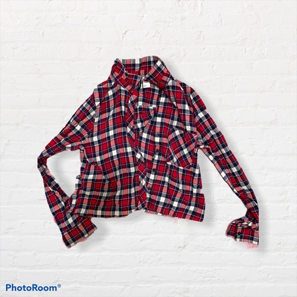 cropped flannel